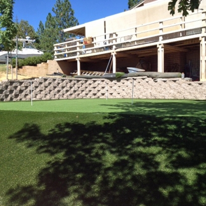 Artificial Grass Carpet Ramona, California Putting Green Flags, Backyard Landscaping