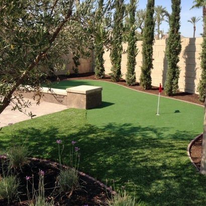 Fake Turf Holtville, California Home Putting Green, Backyard Makeover