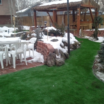 Grass Carpet Alpine, California Paver Patio, Cold Weather