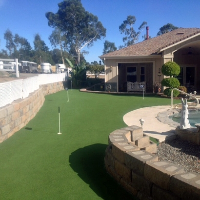 Grass Installation Bonita, California Backyard Putting Green, Backyard Landscaping