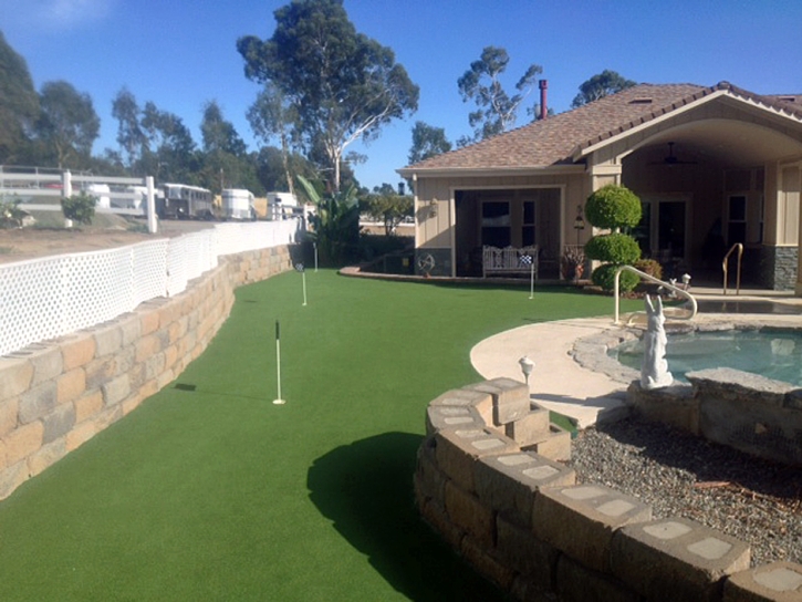 Grass Installation Bonita, California Backyard Putting Green, Backyard Landscaping