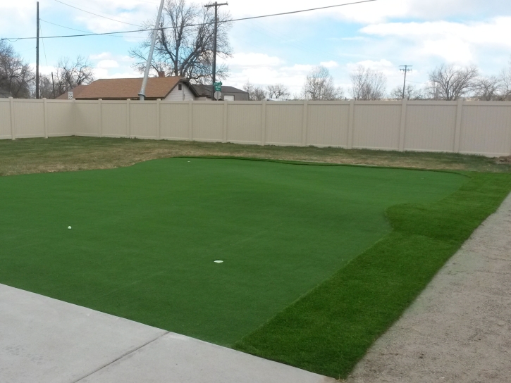 Plastic Grass Campo, California Putting Green Flags, Backyard Ideas